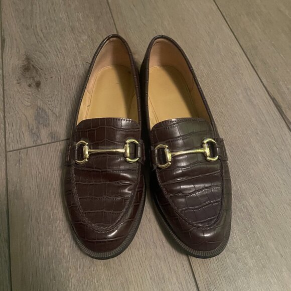 J.Crew Factory Leather Loafers - Picture 1 of 8